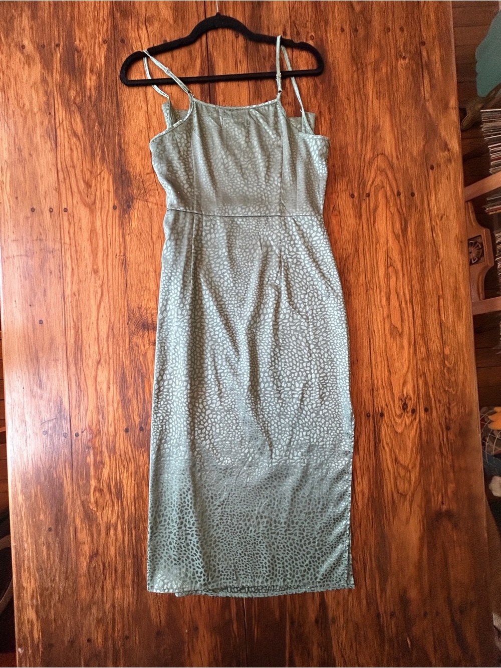 Lulu's Total Stunner Satin Cowl Midi Slip Dress - Picture 4 of 4